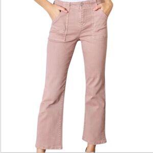 RISEN Mauve Full Size High Rise Ankle Flare Jeans Women’s 11/30